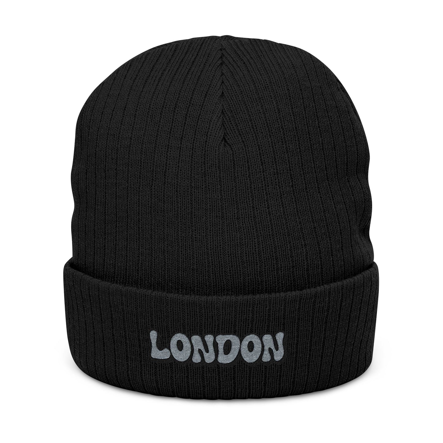 Ribbed Knit Beanie (Embroidery)