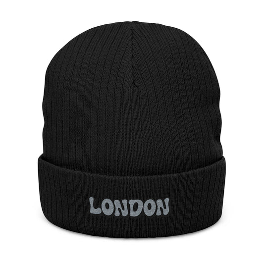 Ribbed Knit Beanie (Embroidery)
